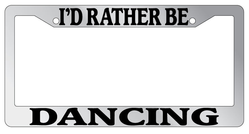 Chrome METAL License Plate Frame I&