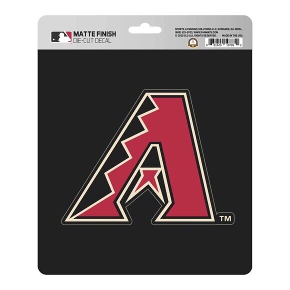 MLB Arizona Diamondbacks Decal Matte 5"X6.25" Auto Boat Cooler Luggage