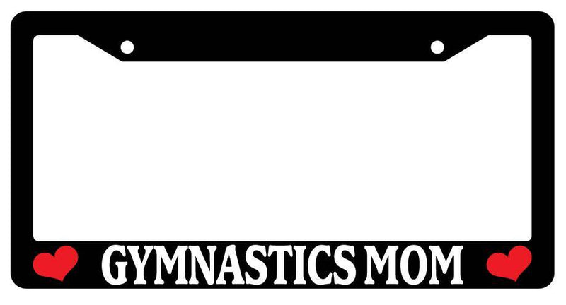 Black License Plate Frame GYMNASTICS MOM Auto Accessory Novelty  Mod-GRAPH9856236-2041
