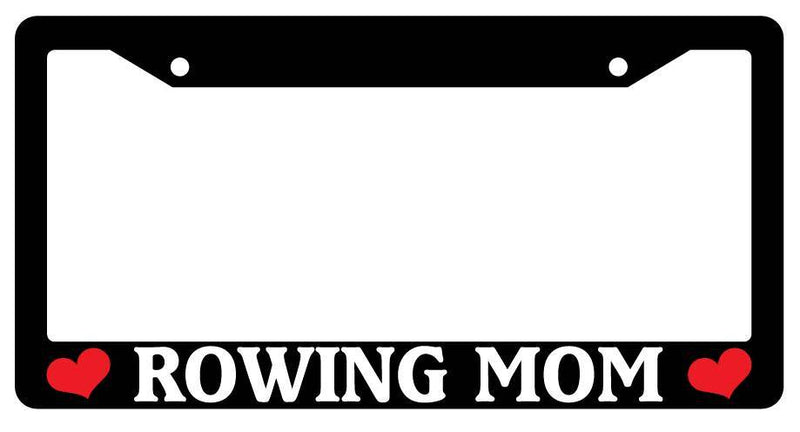 Black License Plate Frame ROWING MOM Auto Accessory Novelty  Mod-GRAPH9856236-1967