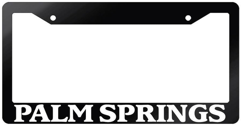 Glossy Black License Plate Frame PALM SPRINGS Auto Accessory 2495  Mod-GRAPH9856236-7216