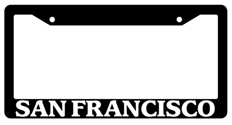 Black License Plate Frame San Francisco City State Auto Accessory Novelty 2638  Mod-GRAPH9856236-3163