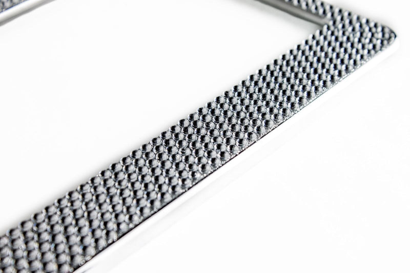 Crystal Clear License Plate Frame 7rows Special Bling Offer Including Screw Caps v1