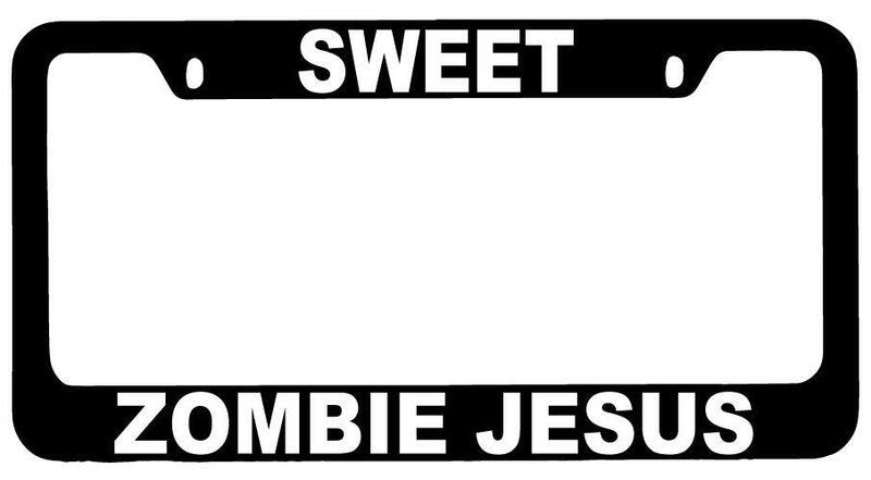 Sweet Zombie Jesus Black METAL License Frame Futurama  Mod-GRAPH9856236-7888