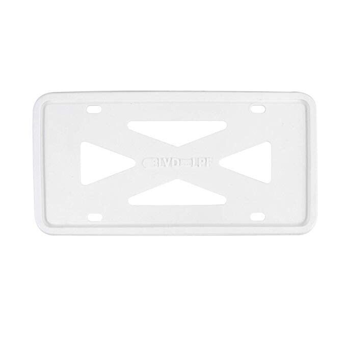 Noctiluce 2 Pack Universal License Plate Frame Premium Silicone Material for Car