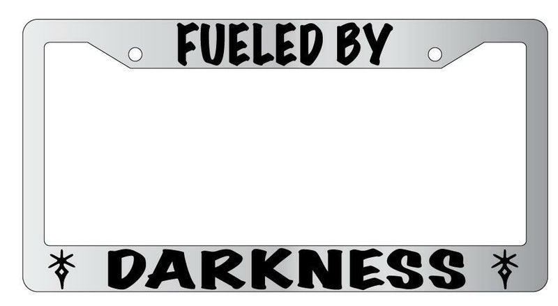 Fueled By Darkness (Dark Knight) Chrome License Plate Frame FFXIV  Mod-GRAPH9856236-4512