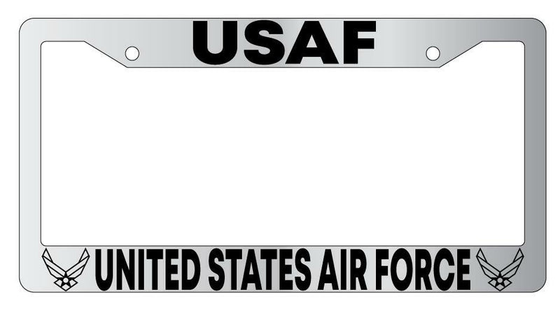 USAF United States Air Force Chrome License Plate Frame  Mod-GRAPH9856236-4628
