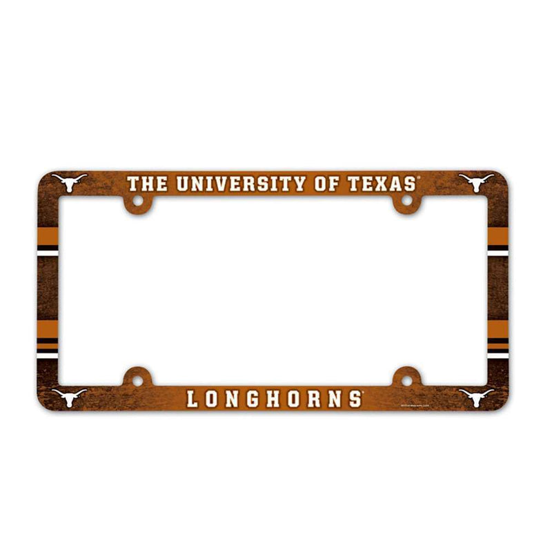 NCAA Texas Longhorns Plastic License Plate Frame