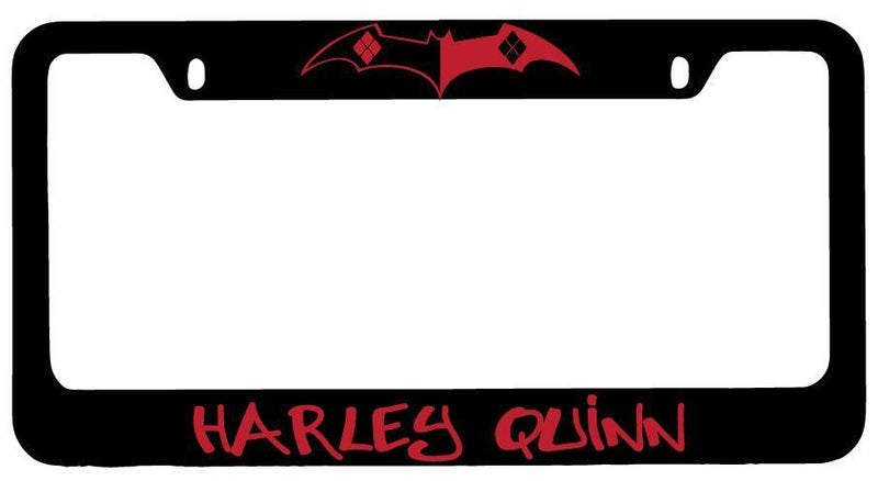Harley Quinn (Design 3) Black METAL License Plate Frame DC  Mod-GRAPH9856236-9785
