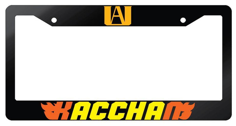 Kacchan Glossy Black Plastic License Plate Frame My Hero Academia  Mod-GRAPH9856236-7504