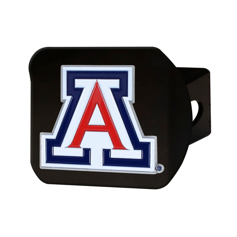 NCAA Arizona Wildcats 3D Color on Black Metal Hitch Cover