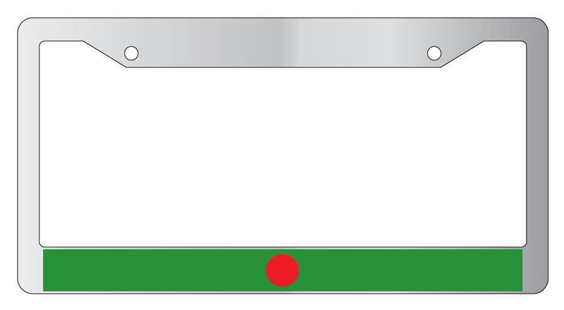 Bangladesh Chrome License Plate Frame World Flags  Mod-GRAPH9856236-4991
