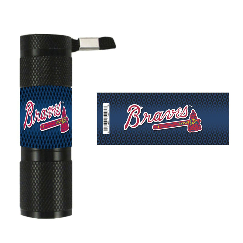 MLB Atlanta Braves LED Flashlight 1.1"x.3"x3.4"