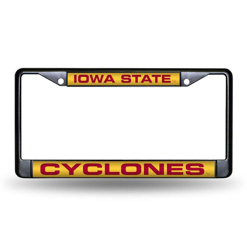 NCAA Iowa State Cyclones Inlaid Acrylic Black License Plate Frame