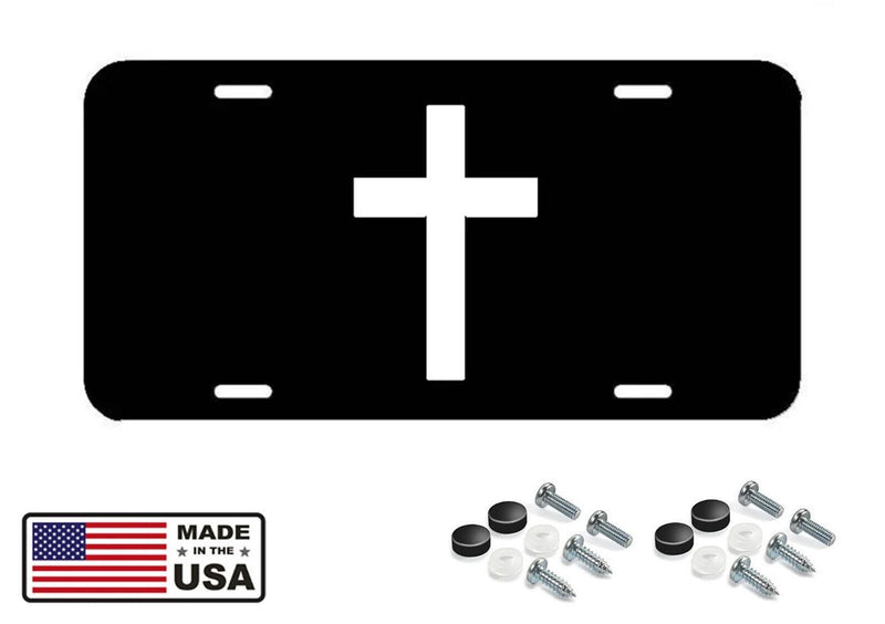 Cross Front License Plate - Cover for Car Truck SUV Jesus Religious