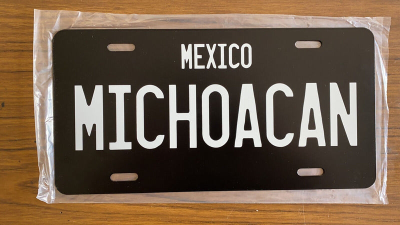 Michoacan License Plate Tag Mexico Mexicano Terre Pueblo rancho aguacatero