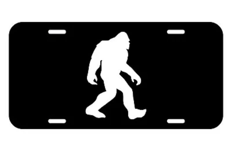 Bigfoot Sasquatch Squatch Gone Sasquatchin metal aluminum license plate