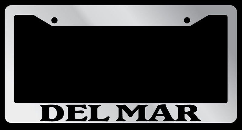 Chrome METAL License Plate Frame DEL MAR Auto Accessory 1210  Mod-GRAPH9856236-8243