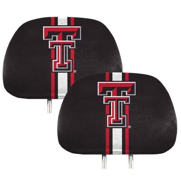 NCAA Texas Tech Red Raiders New 2-Piece Printed Headrest Covers