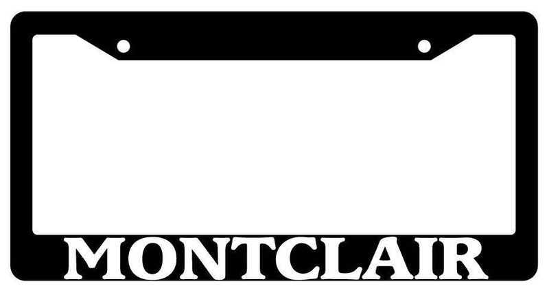 Black License Plate Frame New City State Montclair Auto Accessory 2376  Mod-GRAPH9856236-1410