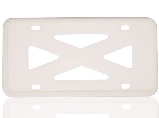 Universal Car Silicone License Plate Frame Holder White Glow Green In The Dark