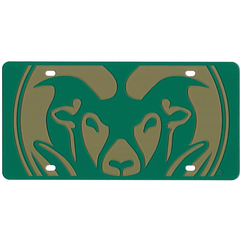 NCAA Colorado State Rams Full Color Mega Inlay License Plate