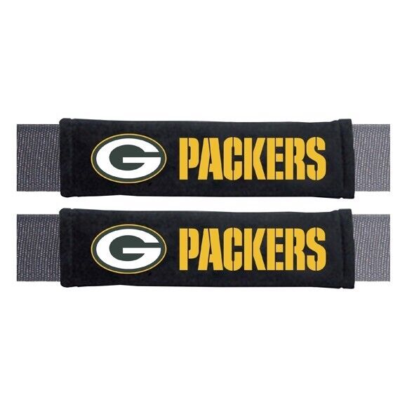 NFL Green Bay Packers 2-Piece Embroidered Seat Belt Covers