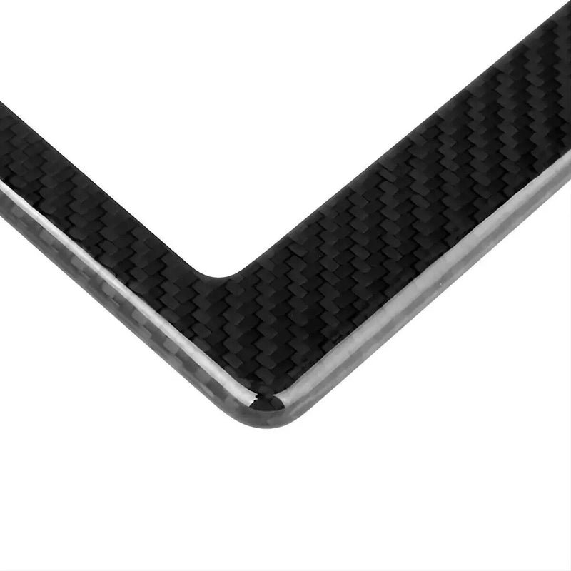 UNIVERSAL REAL CARBON FIBER License Plate Frame FIT FOR USA/CANADA CAR