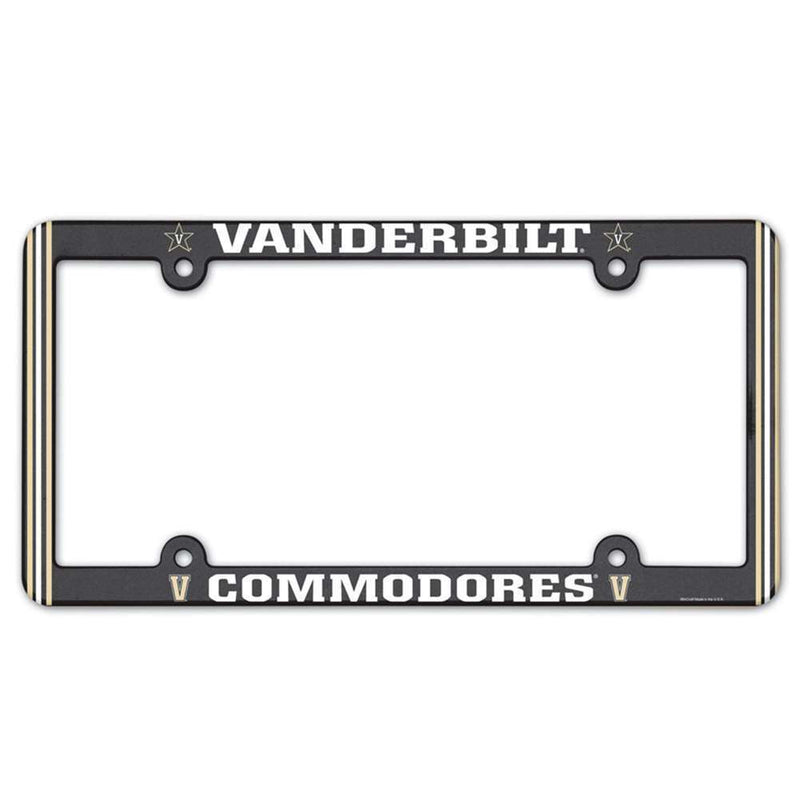 NCAA Vanderbilt Commodores Plastic License Plate Frame