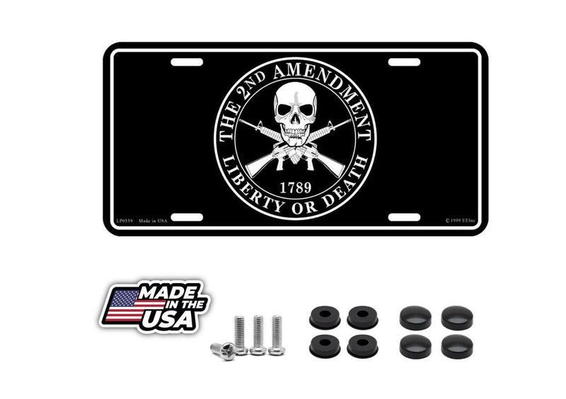 2nd Amendment Libery or Death License Plate