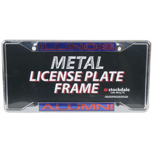 NCAA Illinois Fighting Illini Metal Alumni Inlaid Acrylic License Plate Frame