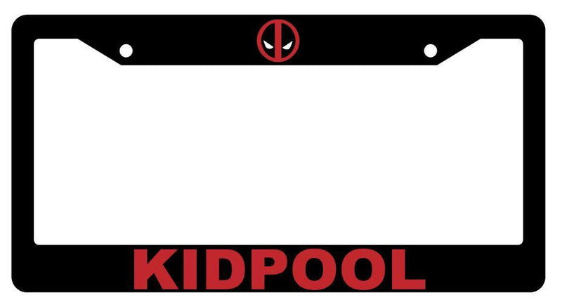 Black Kidpool License Plate Frame Auto Accessory For Deadpool  Mod-GRAPH9856236-3953
