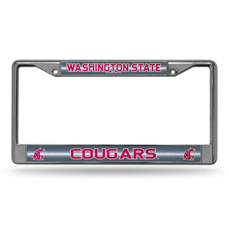 NCAA Washington State Cougars Bling Metal License Plate Frame