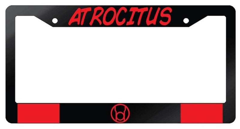 Atrocitus Glossy Black Plastic License Plate Frame DC  Mod-GRAPH9856236-6966
