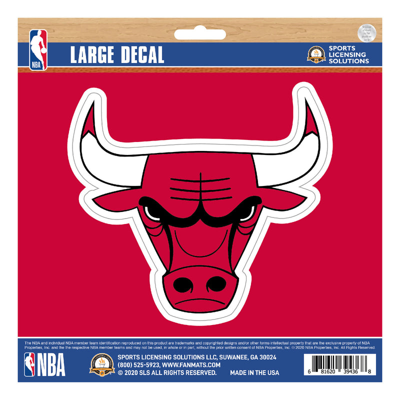 NBA Chicago Bulls Decal Large 8"X8" Auto RV Boat Cooler Luggage