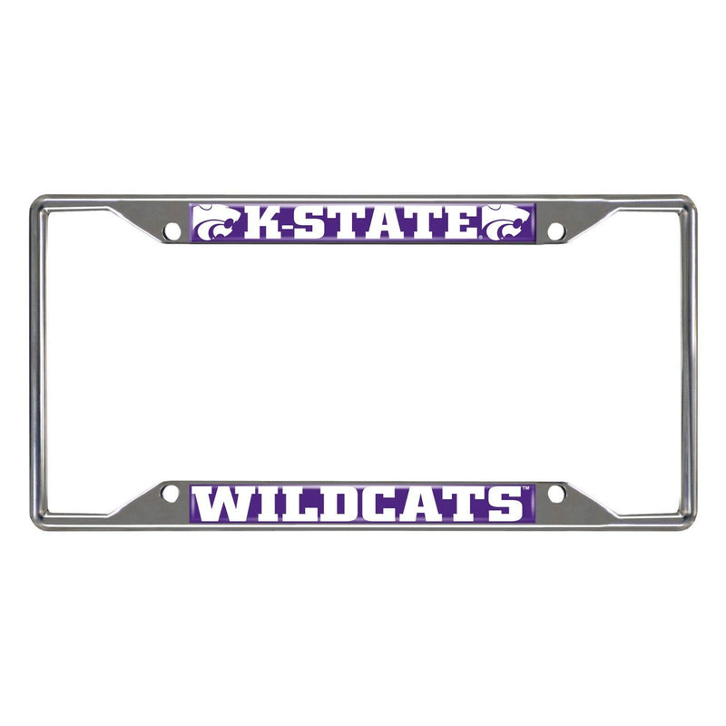 NCAA Kansas State Wildcats Chrome Metal License Plate Frame