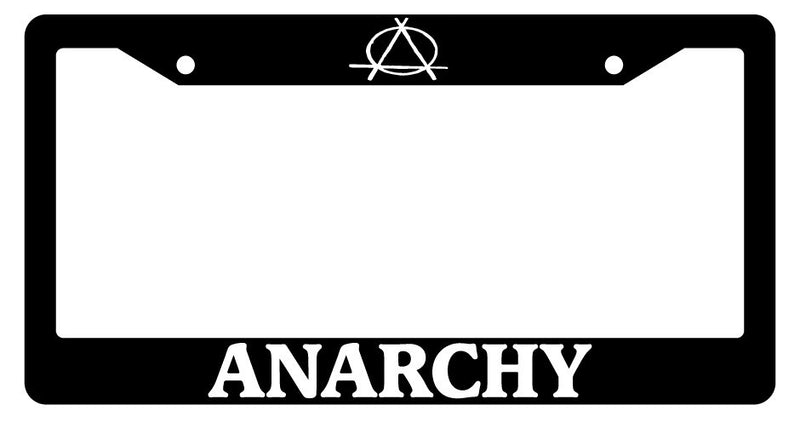 Black License Plate Frame Anarchy Auto Accessory 636  Mod-GRAPH9856236-1865
