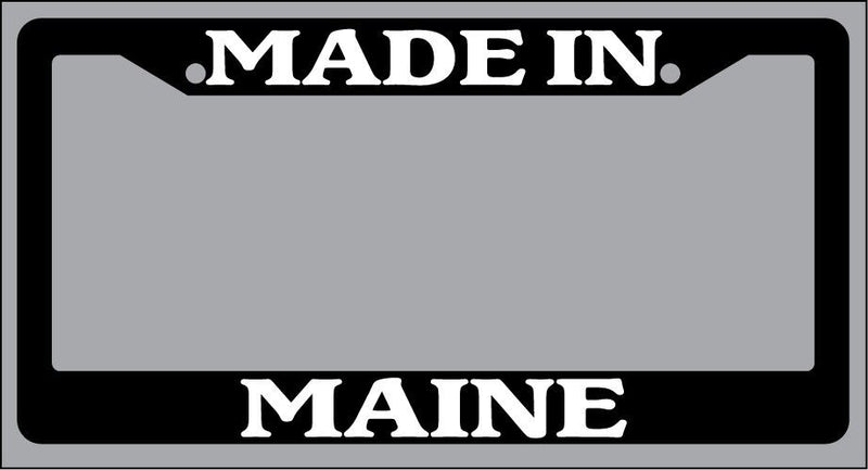 Black License Plate Frame Made in Maine Auto Accessory 967  Mod-GRAPH9856236-3087