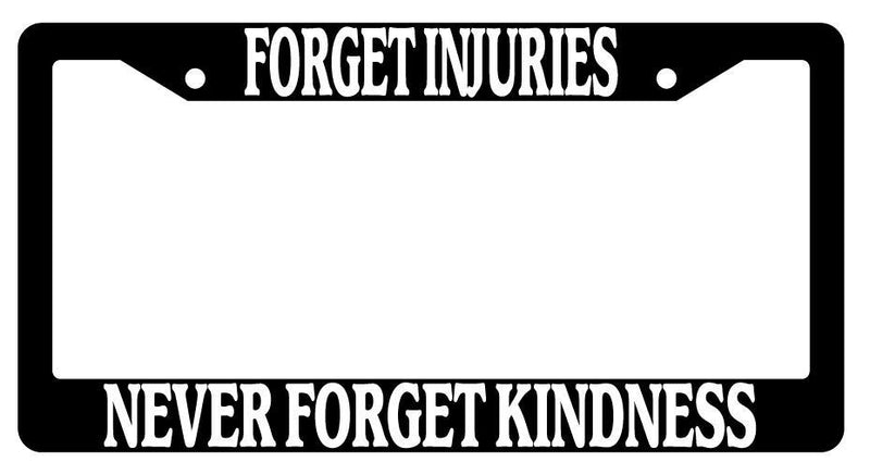 Black License Plate Frame Auto Accessory Forget-Injuries  Mod-GRAPH9856236-116