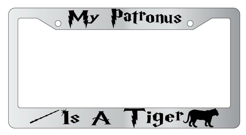 My Patronus Is A Tiger Chrome METAL License Plate Frame For Harry Potter  Mod-GRAPH9856236-10084