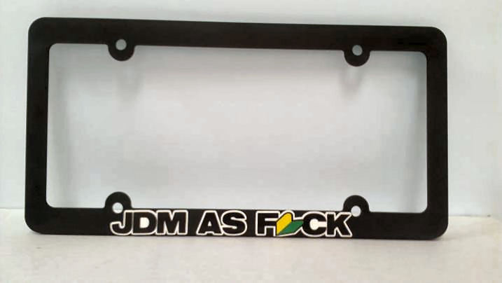 Thin Style JDM AS FCK jdm wakaba leaf License Plate Frame
