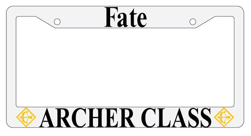 Fate Archer Class White Plastic License Frame Auto Anime  Mod-GRAPH9856236-1950
