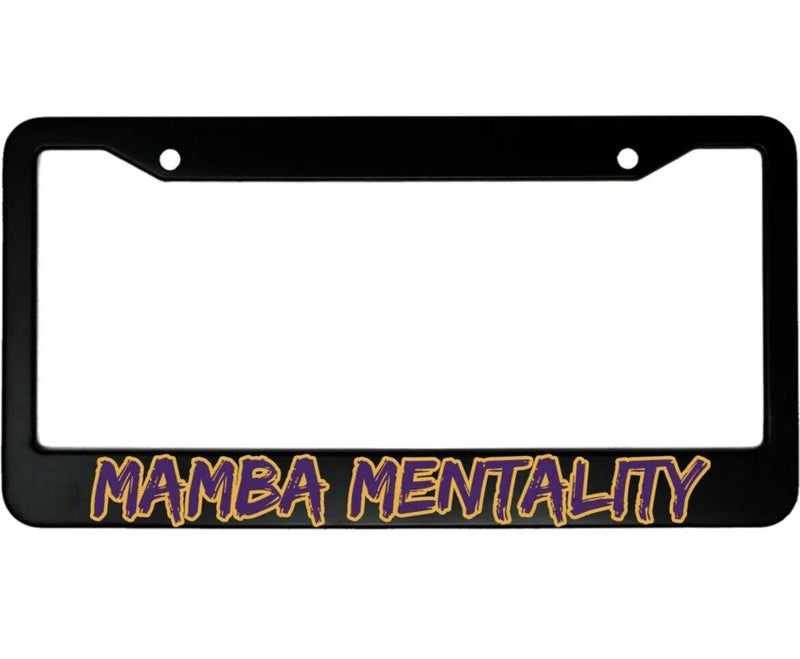 Mamba Mentality Aluminum Car License Plate Frame