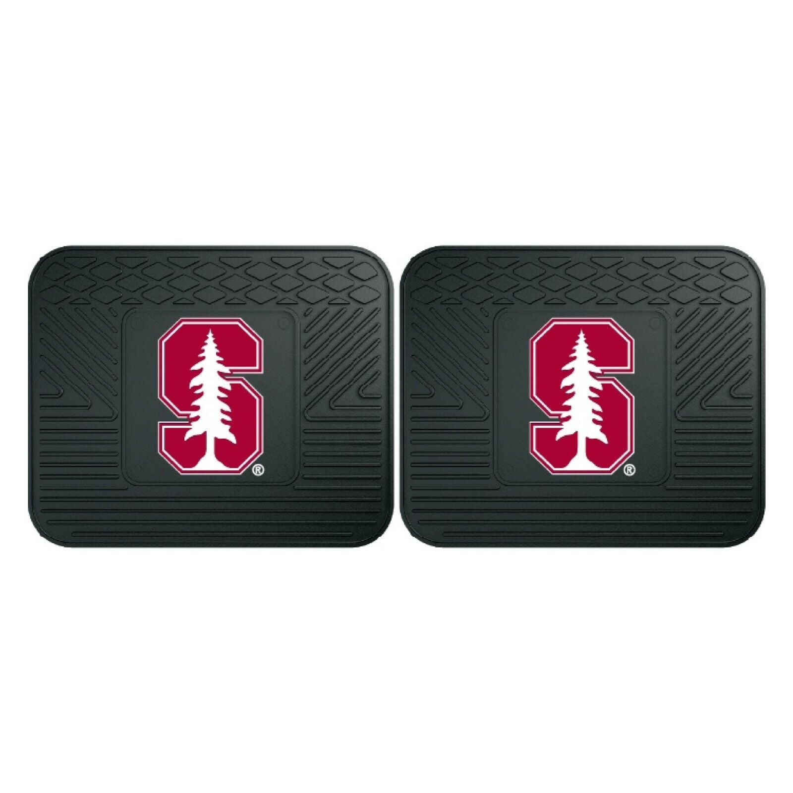 NCAA Stanford Cardinal Car Truck 2 Utility Heavy Duty Rubber Floor Mats ...
