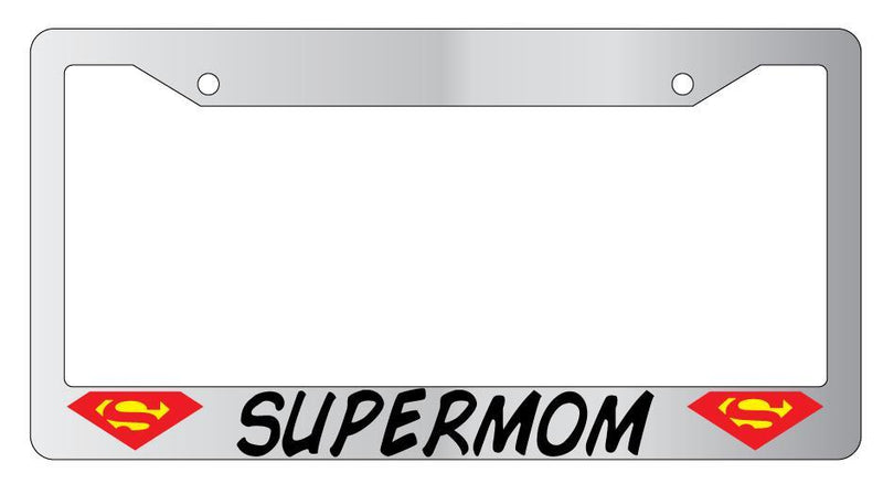 Supermom Chrome License Plate Frame  Mod-GRAPH9856236-4129
