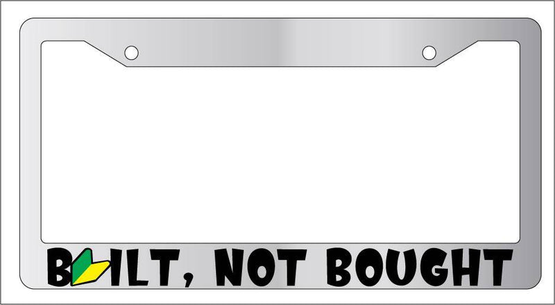 Chrome License Plate Frame BUILT, NOT BOUGHT For JDM Auto Accessory  Mod-GRAPH9856236-5415