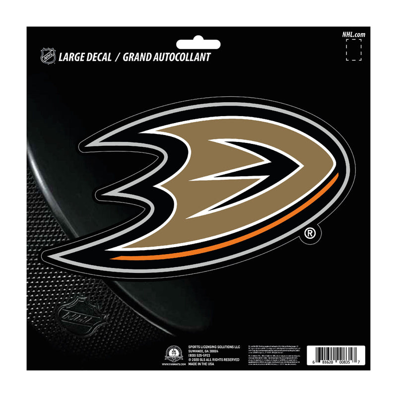 NHL Anaheim Ducks Decal Large 8"X8" Auto RV Boat Cooler Luggage