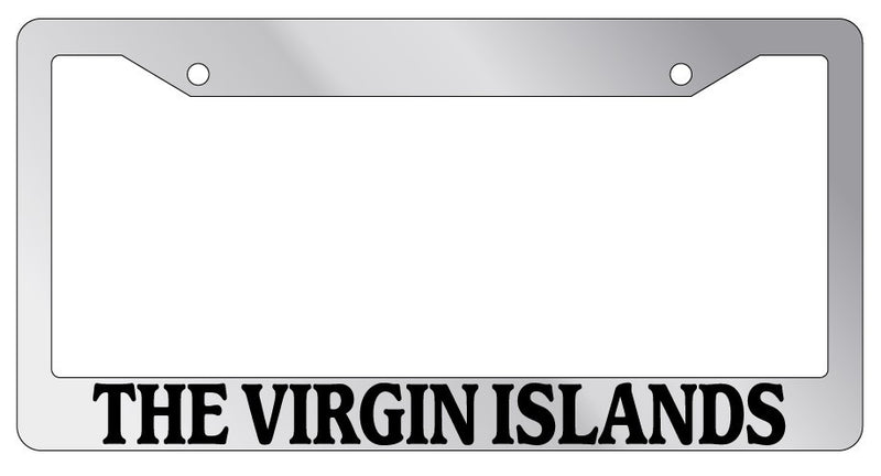 Chrome License Plate Frame The Virgin Islands Auto Accessory Novelty 2320  Mod-GRAPH9856236-4510