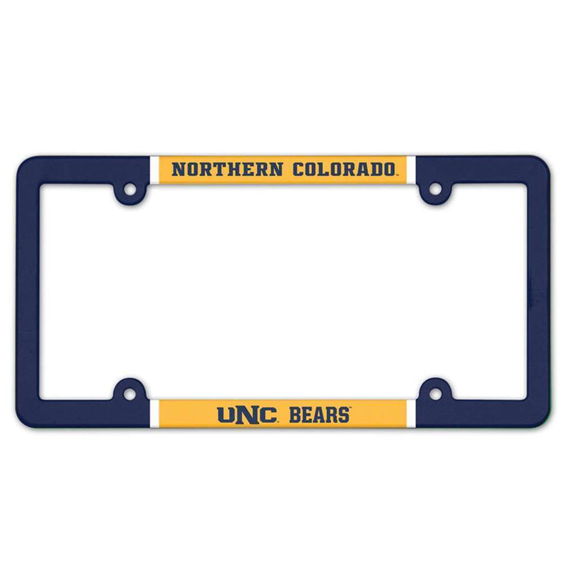 NCAA Northern Colorado Bears Plastic License Plate Frame