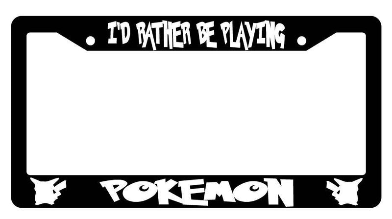 Black License Plate Frame I&
